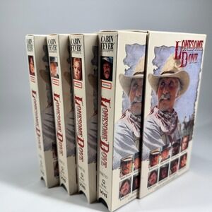 Lonesome Dove VHS Box Set Mini Series Western Complete 1991 4 VHS Duvall Glover